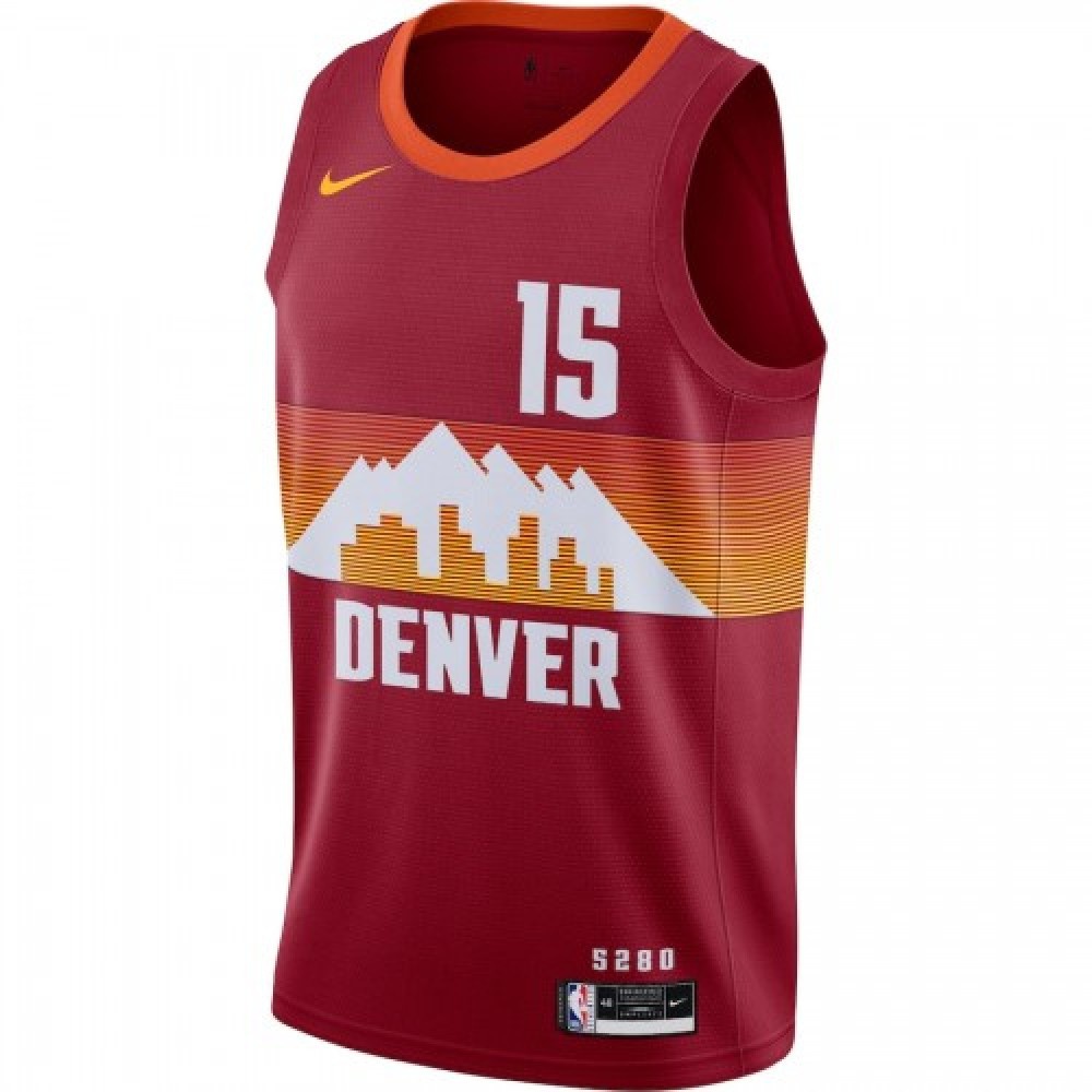 Men's Denver Nuggets Nikola Jokic #15 Red 2020/21 Swingman Player Jersey – City Edition-Pro Kit Vault | Brand New 26/27 Sports Jerseys